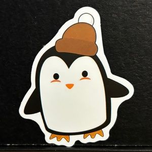 PENGUIN WITH HAT STICKER